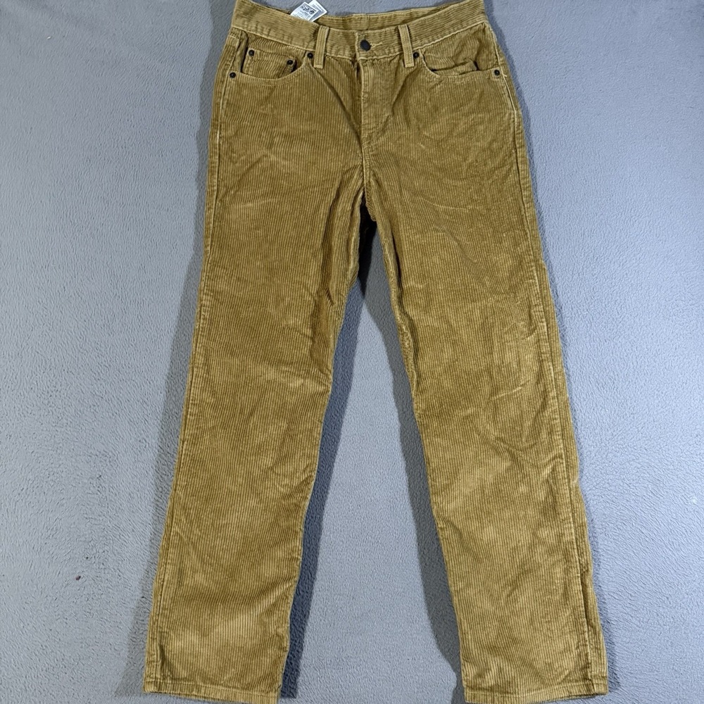 Levi's Corduroy Pants Straight Leg Casual Everyday Trousers Menswear Size 28x30